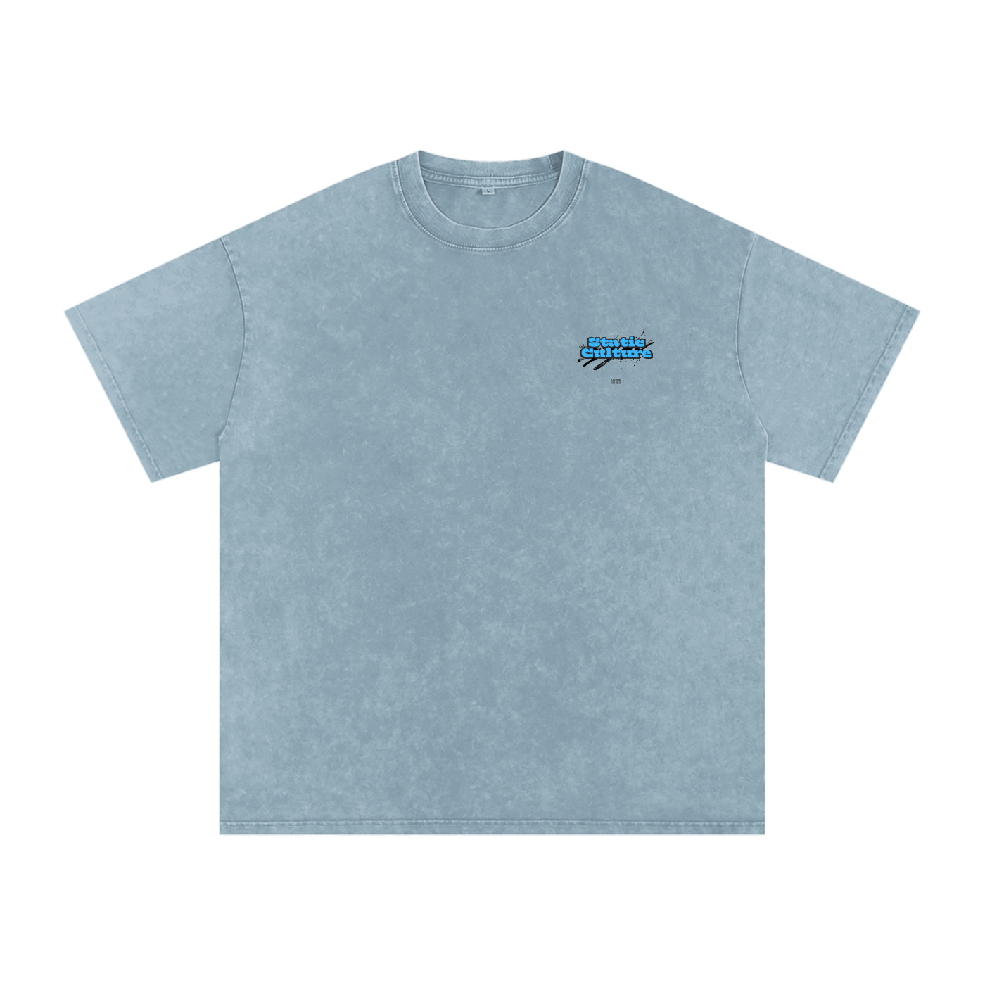 Snow Washed Oversized Cotton T-Shirt