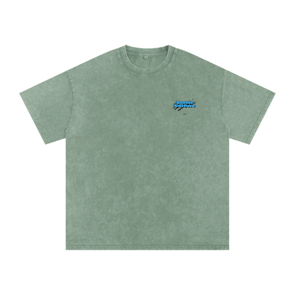Snow Washed Oversized Cotton T-Shirt