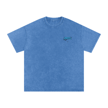 Snow Washed Oversized Cotton T-Shirt