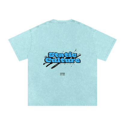 Snow Washed Oversized Cotton T-Shirt