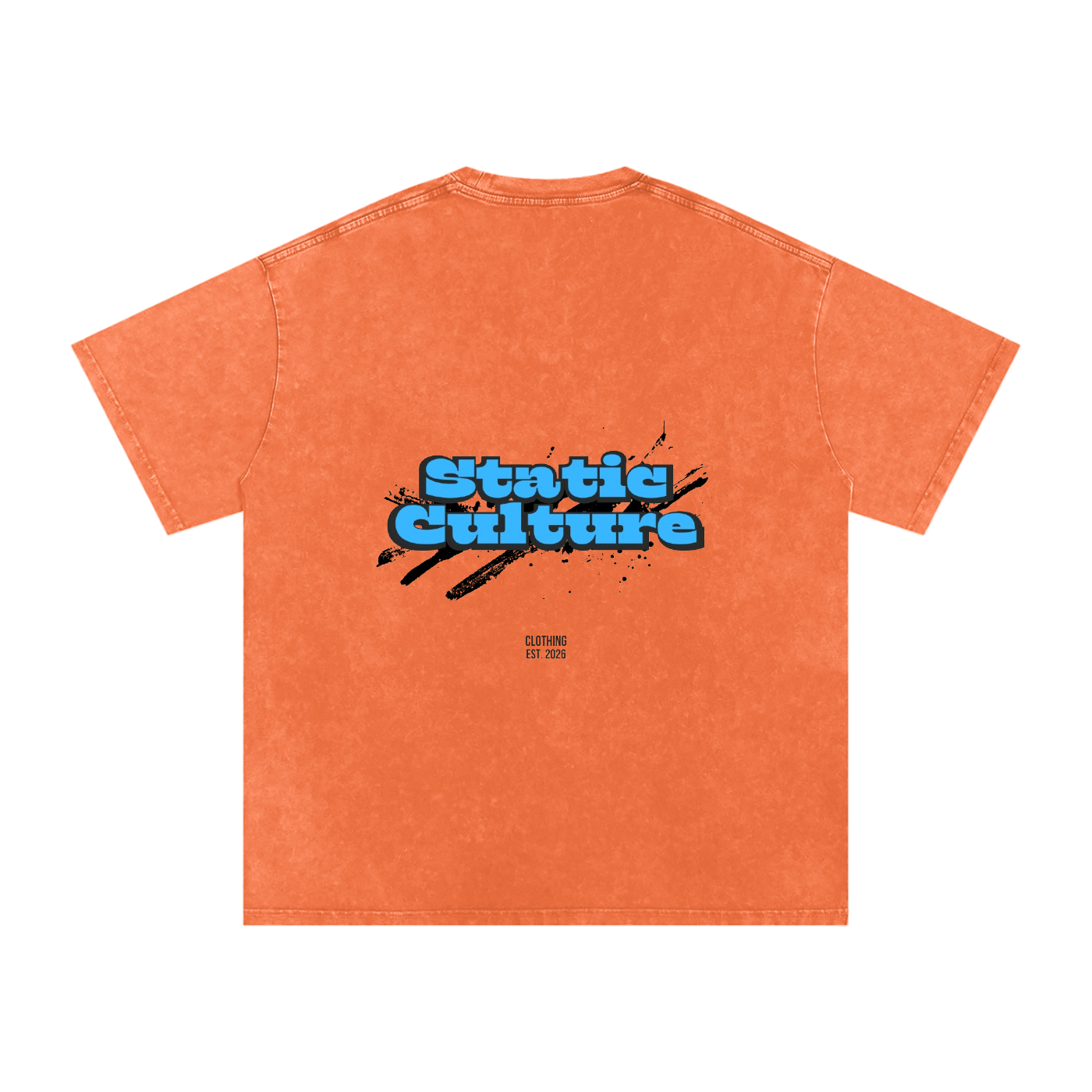 Snow Washed Oversized Cotton T-Shirt