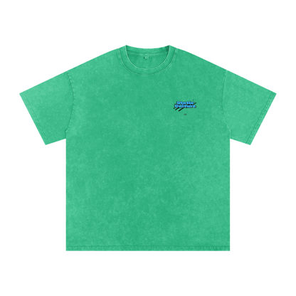 Snow Washed Oversized Cotton T-Shirt