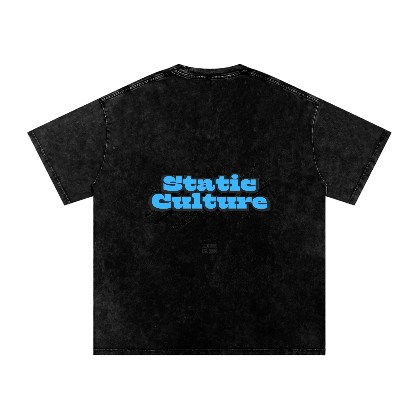 Snow Washed Oversized Cotton T-Shirt